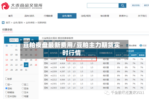 豆粕夜盘最新费用/豆粕主力期货实时行情