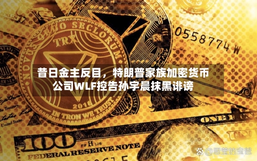 昔日金主反目	，特朗普家族加密货币公司WLF控告孙宇晨抹黑诽谤-第2张图片
