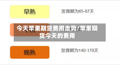 今天苹果期货费用走势/苹果期货今天的费用-第2张图片